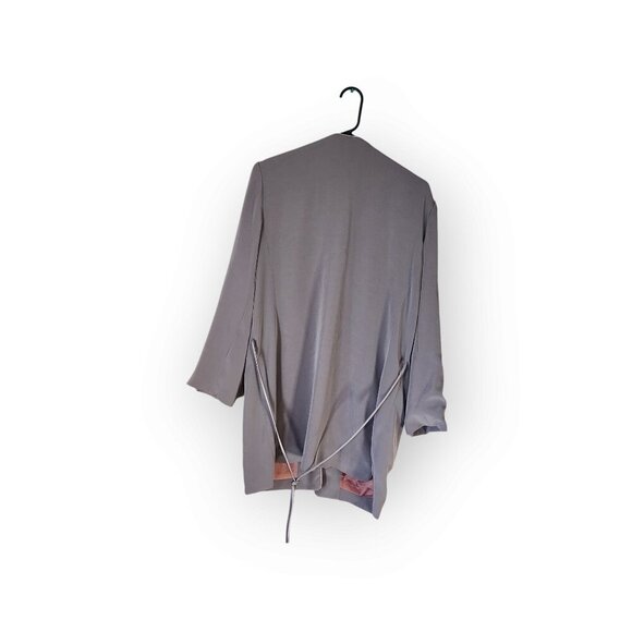 LOUBEN WOMENS 2 PIECE OUTFIT SIZE 14  GREY TOP WITH HIGH RISE PANTS - Picture 3 of 14